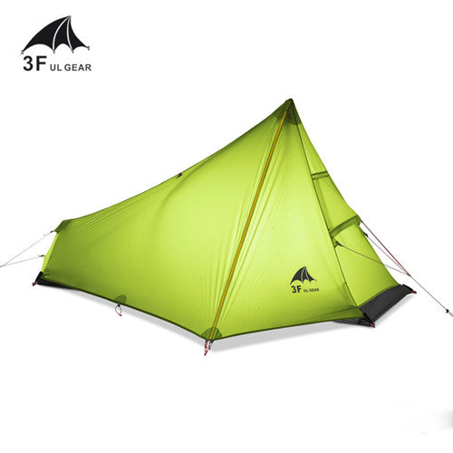 3F UL GEAR Oudoor Ultralight Camping Tent 1 Person Professional 15D Nylon Silicone Rodless Tent Lightweight Camping Gear